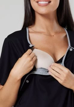 Happy Mama Maternity Nursing- Nightie - Nightdress Black 9 Happy Mama Maternity Nursing- Nightie - Nightdress Black -Ladies Clothing Shop 0521914d6d2b4feca9ad58faf71ed034