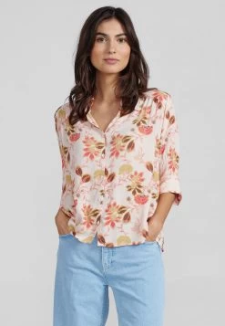 Mos Mosh Therica Fleur Shirt - Button-Down Blouse - Silver Pink