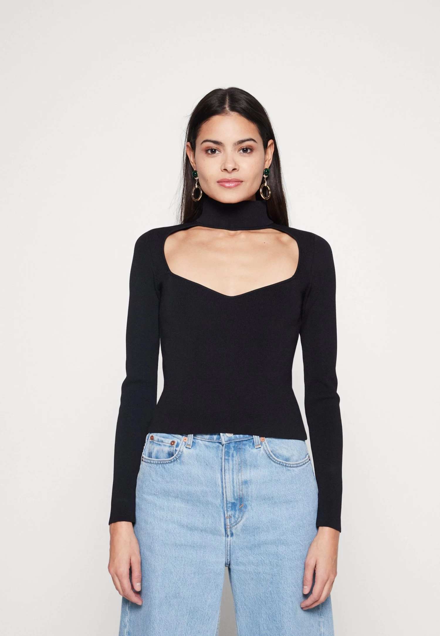 Gina Tricot Freya Knitted Top - Jumper - Black 3 Gina Tricot Freya Knitted Top - Jumper - Black - Image 3