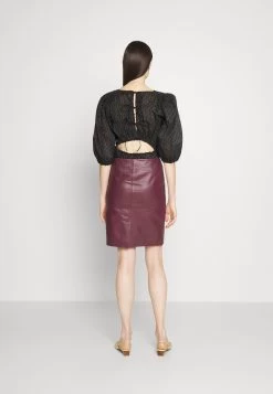 Phina Structural Dots - Blouse - Meteorite Black