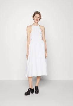 MICHAEL Michael Kors Chain Neck Midi Dress - Day Dress - White