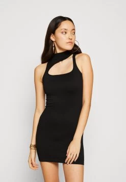 Iets Frans... Cut Out Seamless Dress - Cocktail Dress / Party Dress - Black