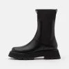 3.1 Phillip Lim Kate Lug Sole Combat Boot - Platform Boots - Black