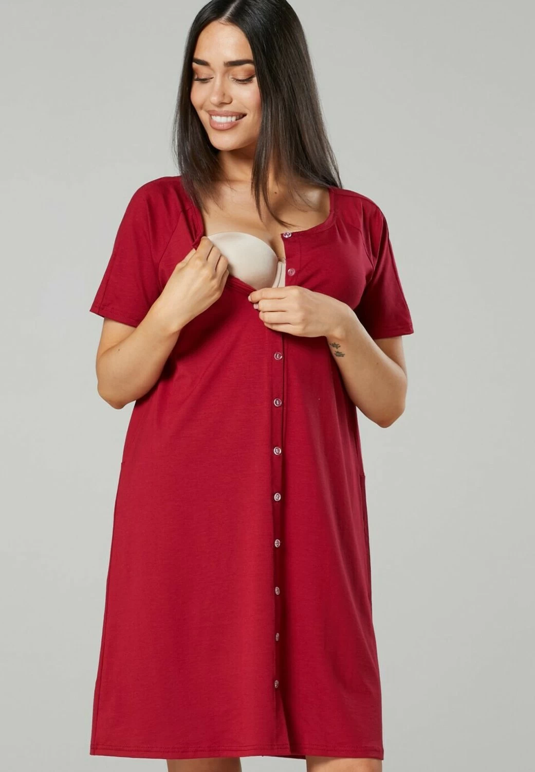 Happy Mama Maternity Breastfeeding 2-Pack - Nightie 6 Happy Mama Maternity Breastfeeding 2-Pack - Nightie - Image 6