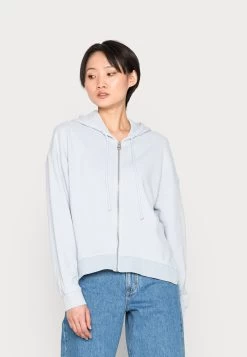 Marc O'Polo Jacket Hooded Slit At Sideseam - Zip-Up Sweatshirt - Morning Dew