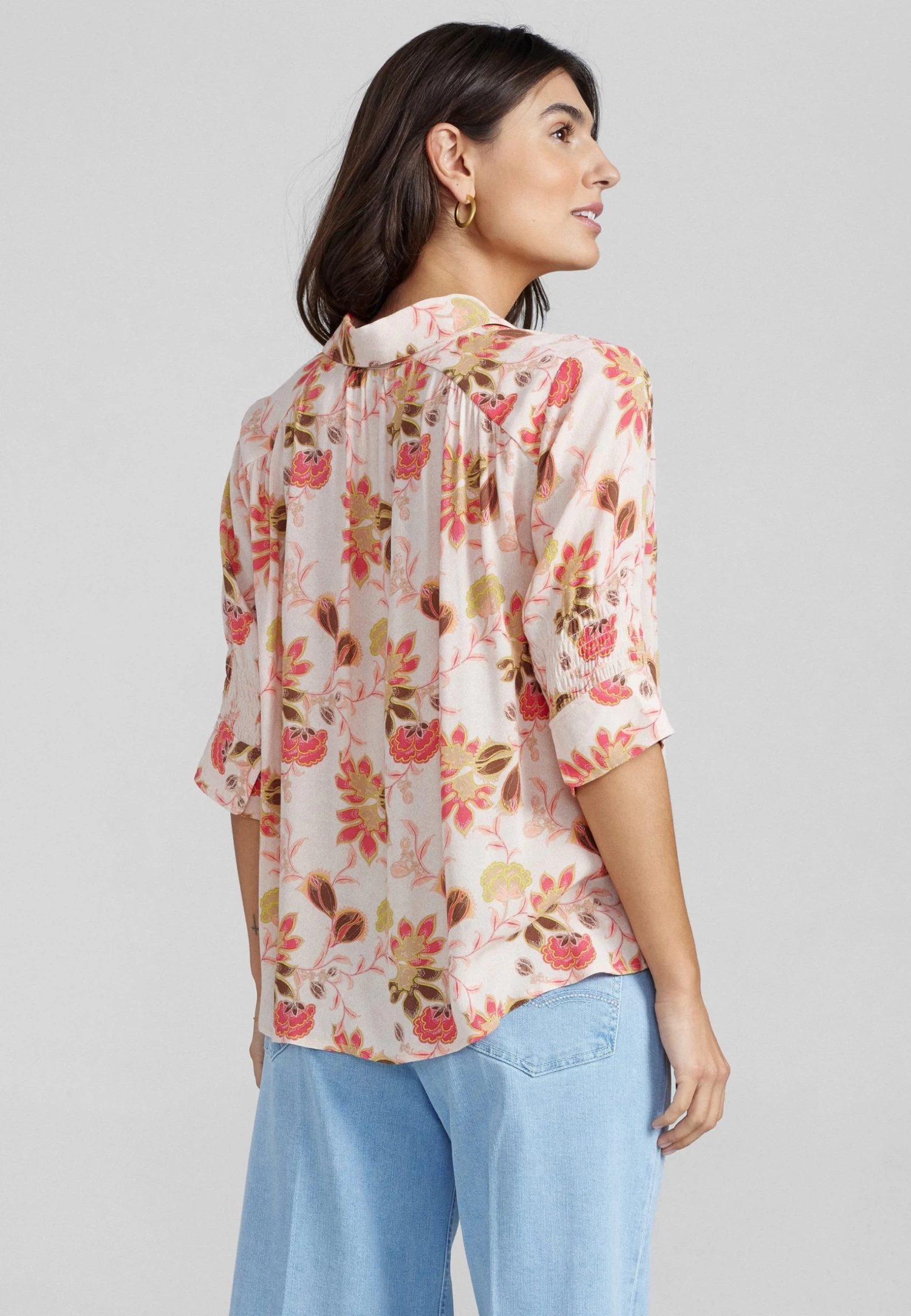 Mos Mosh Therica Fleur Shirt - Button-Down Blouse - Silver Pink 3 Mos Mosh Therica Fleur Shirt - Button-Down Blouse - Silver Pink - Image 3