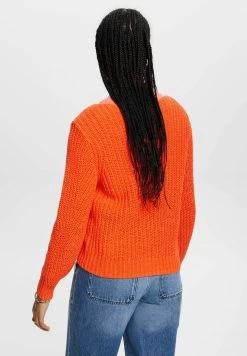 ESPRIT Tape Stitch - Jumper - Orange Red New -Ladies Clothing Shop 30bbf7fd672d4ac3b2fc57f632900234