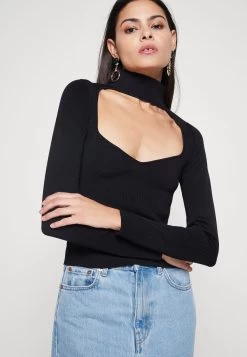 Gina Tricot Freya Knitted Top - Jumper - Black