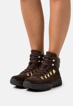 Woden Iris Track- Ankle Boots - Chocolate