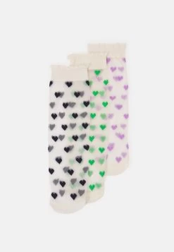 Becksöndergaard Dagmar Hearts Sock 3 Pack - Socks - Blue/Green/Orchid