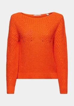 ESPRIT Tape Stitch - Jumper - Orange Red New -Ladies Clothing Shop 5a16ece09fb84413b41c0410ec30f54e