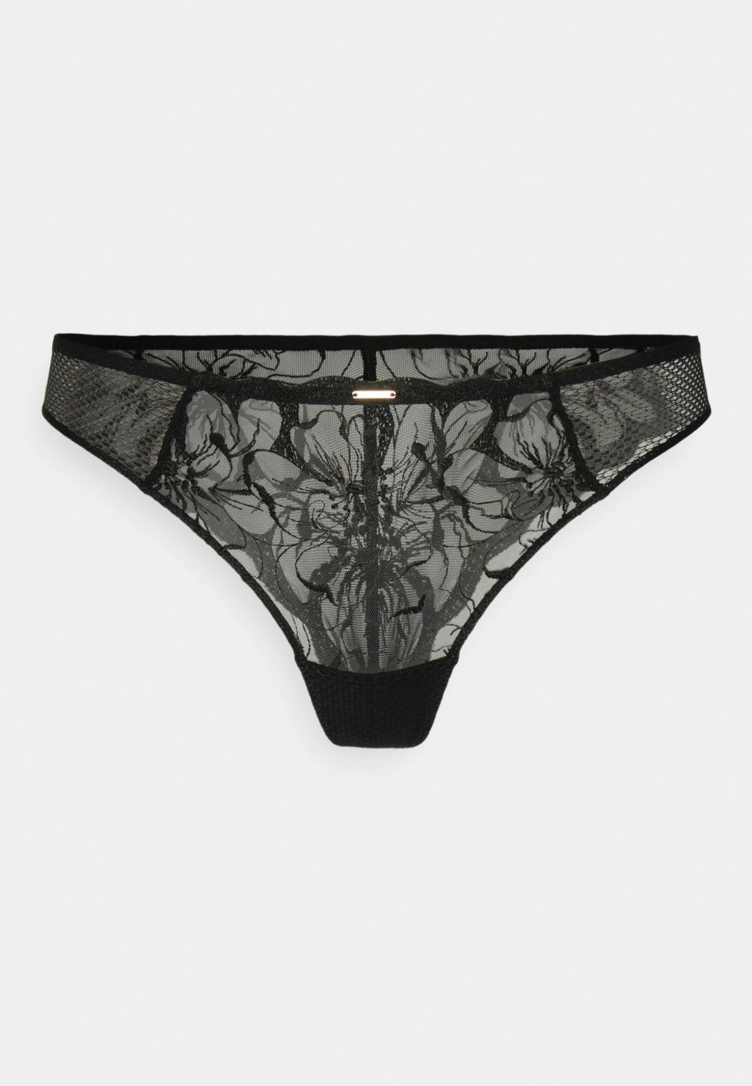 Chantelle Fleurs Tanga - Thong - Schwarz 4 Chantelle Fleurs Tanga - Thong - Schwarz - Image 4
