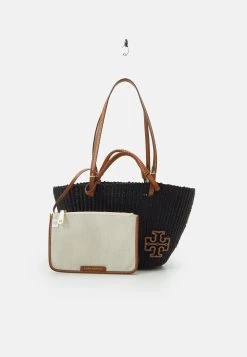 Tory Burch Ella Small Basket Tote Set - Tote Bag - Black