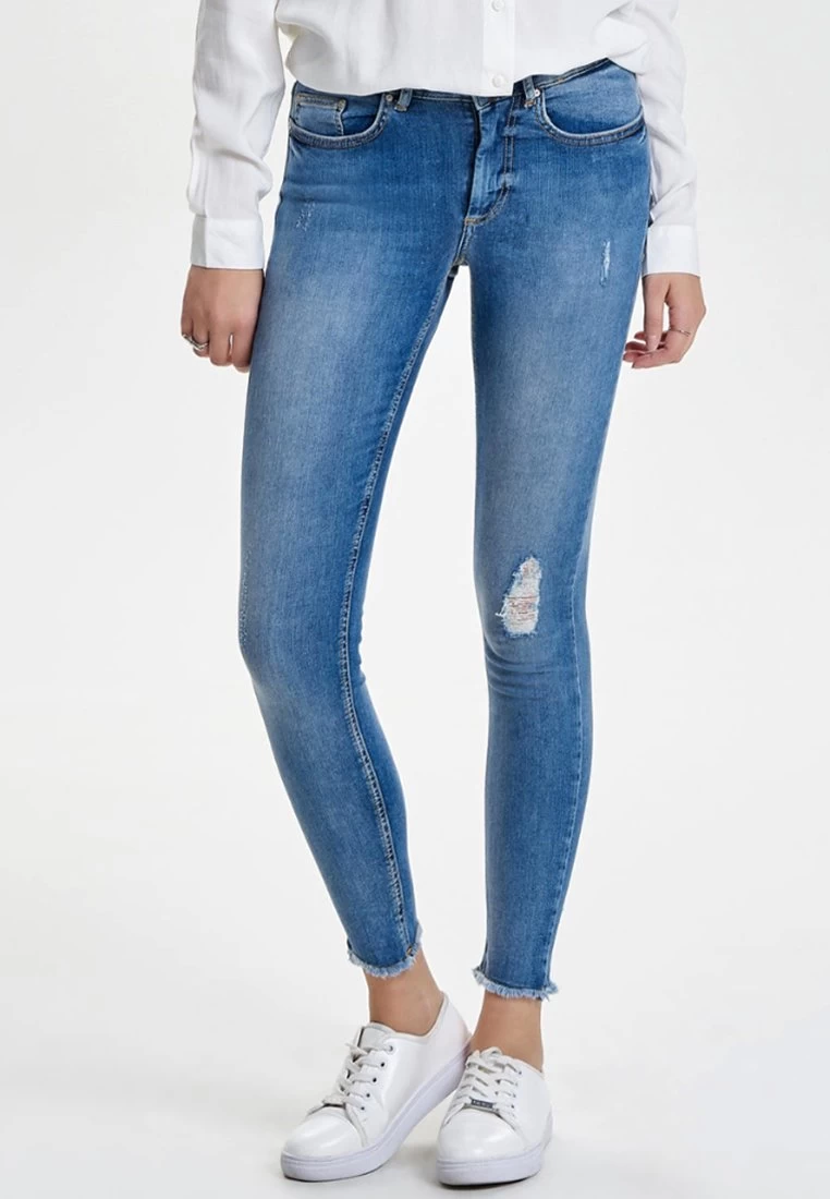 Only - Jeans Skinny Fit - Light Blue Denim