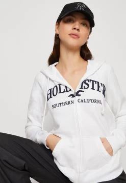 Hollister Co. Tech Core - Zip-Up Sweatshirt - Bright White -Ladies Clothing Shop 8bdc3f8577084ec3be68792df083235f