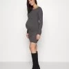 Jumper Dress - Mottled Dark Grey