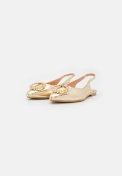 Anna Field Slingback Ballet Pumps - Gold -Ladies Clothing Shop 91c2957648b44a23b9334f405ac5c9bc