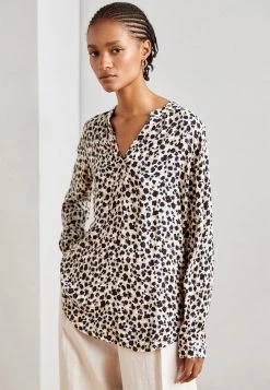 ESPRIT Henley Blouse - Blouse - Sand