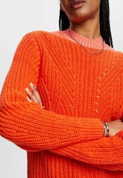 ESPRIT Tape Stitch - Jumper - Orange Red New -Ladies Clothing Shop 94a4b76d6b6b4e16a82eb45c1fdb5089