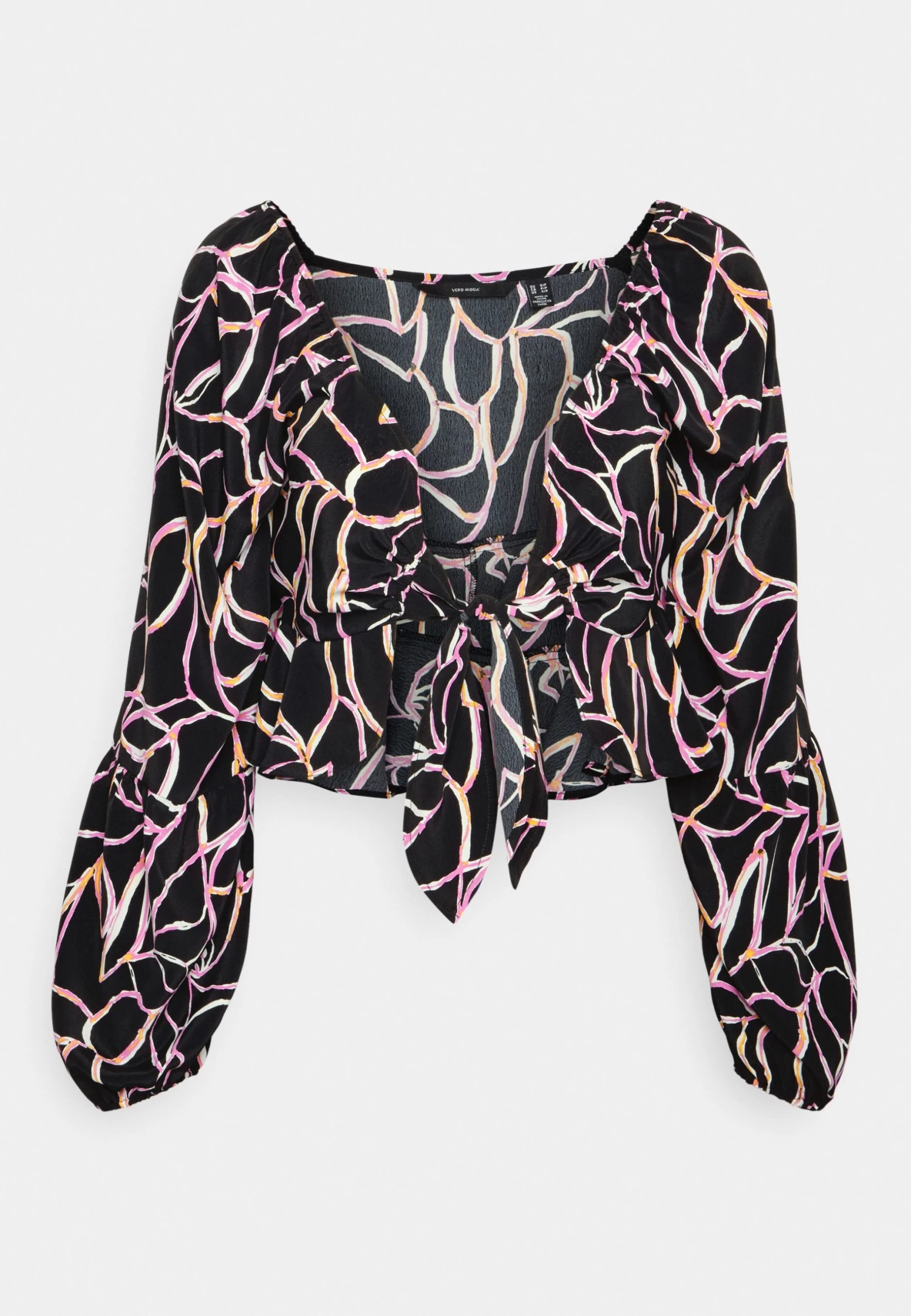 Vero Moda Petite Vmnya Catch - Blouse - Black/Nina 5 Vero Moda Petite Vmnya Catch - Blouse - Black/Nina - Image 5