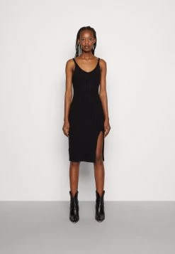 Hollister Co. Bib Bare Sweater Midi Dress - Shift Dress - Black