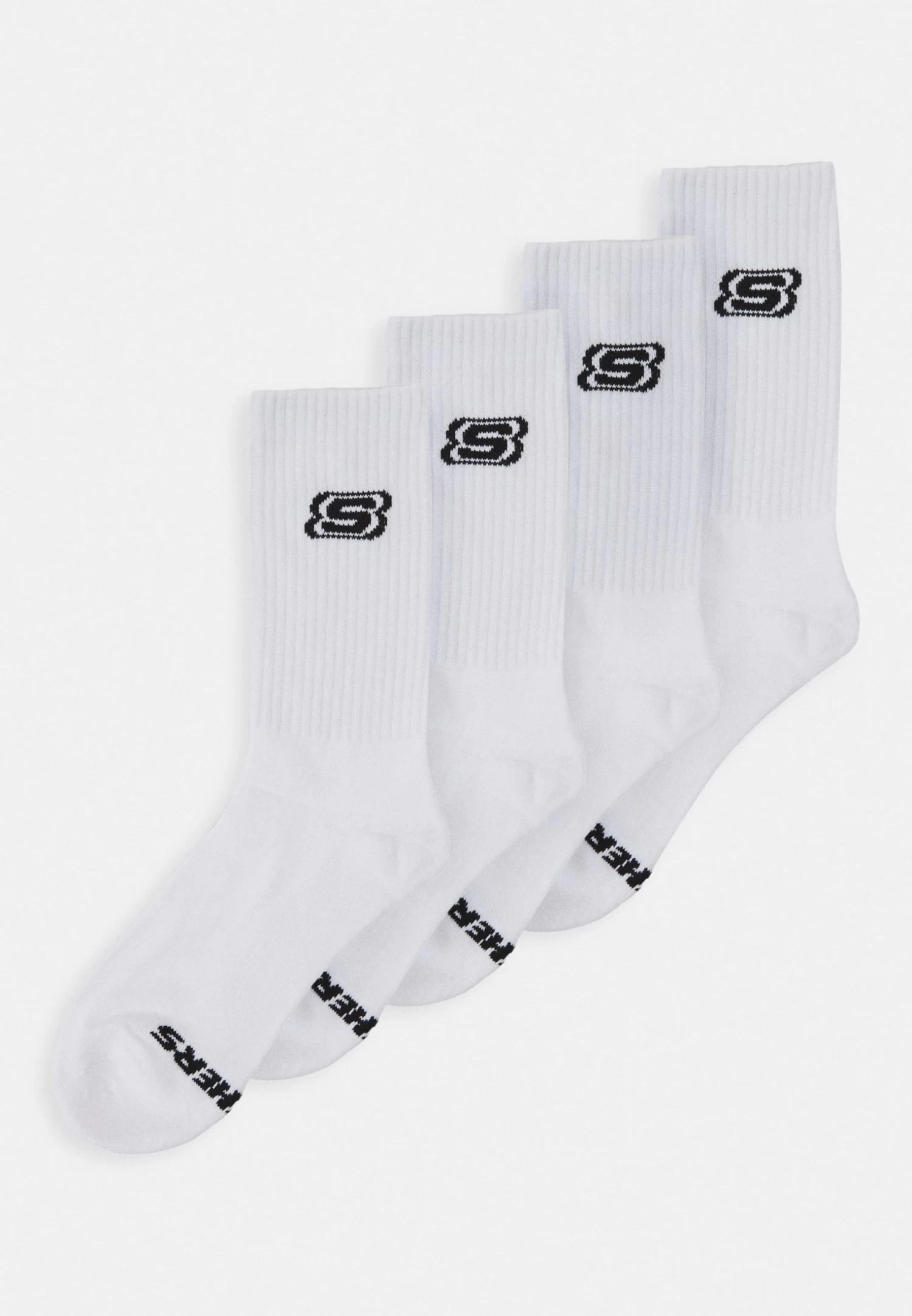 Skechers Tennis Cushioned 4 Pack - Socks - White 1 Skechers Tennis Cushioned 4 Pack - Socks - White
