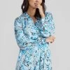 Mos Mosh Shane Viva Dress - Day Dress - Blue Aster