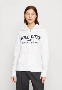 Hollister Co. Tech Core - Zip-Up Sweatshirt - Bright White
