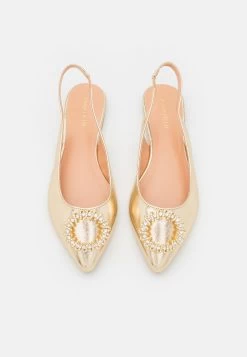 Anna Field Slingback Ballet Pumps - Gold -Ladies Clothing Shop e3abb090b6e1481cbdf15680cb6b0991