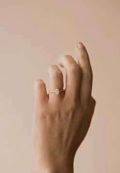 Rachel 9Ct Yg 0.75Ct Pear Lab Diamond Engagement - Ring - Gold Colour