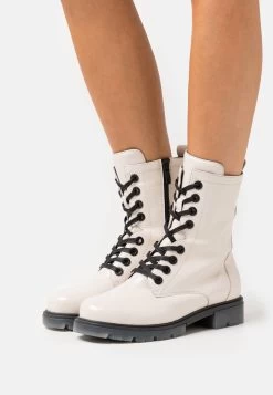 Caprice Lace-Up Ankle Boots - Snow