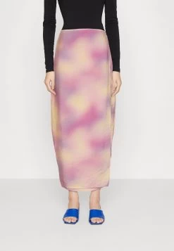 Enwatermelon Midi Skirt- Wrap Skirt - Solar