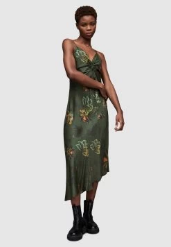 AllSaints Alexia - Day Dress - Forest Green