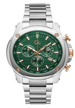 Gc Brave - Chronograph Watch - Silver-Coloured
